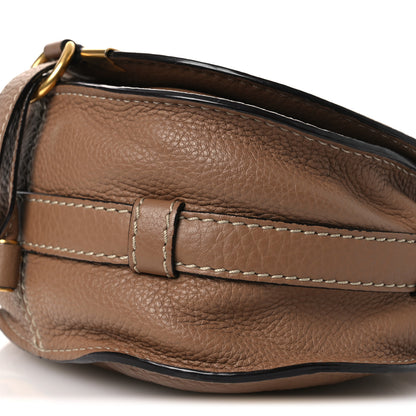 Chloe Calfskin Mini Marcie Round Crossbody Bag Nut 10 of 11