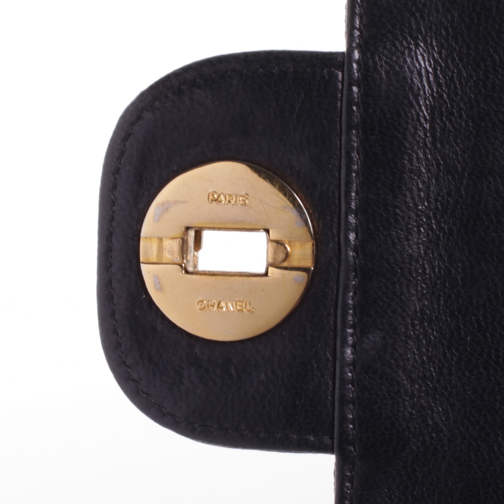 Chanel Lambskin Mademoiselle Chain Double Flap Black 6 of 9