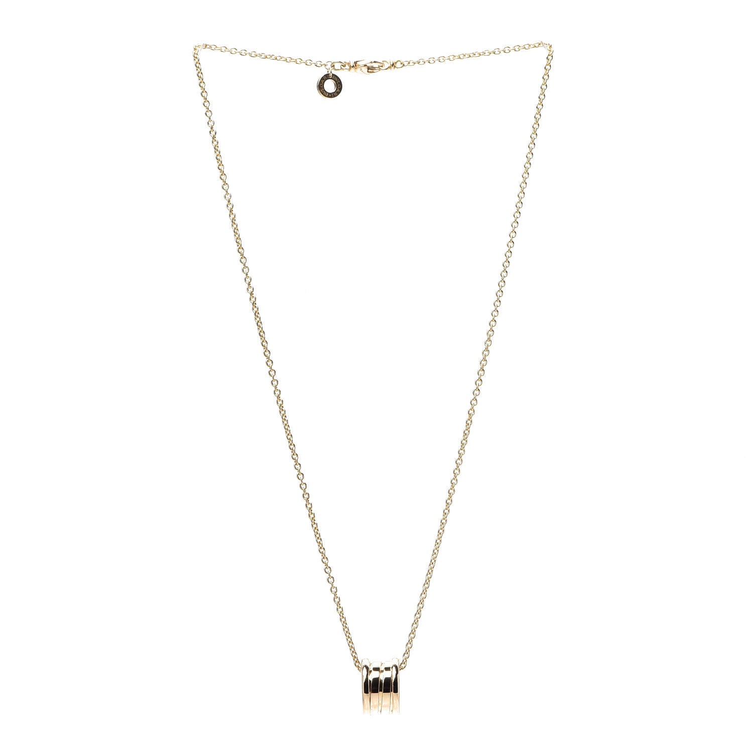 Bulgari 18K Yellow Gold B.Zero1 Pendant Necklace 2 of 7