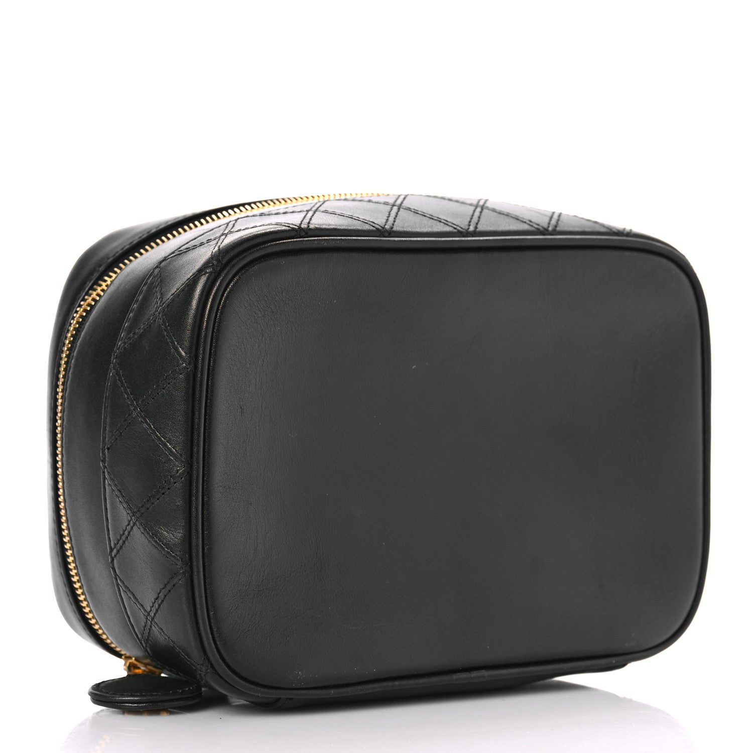 Chanel Lambskin Vanity Cosmetic Case Black 4 of 11