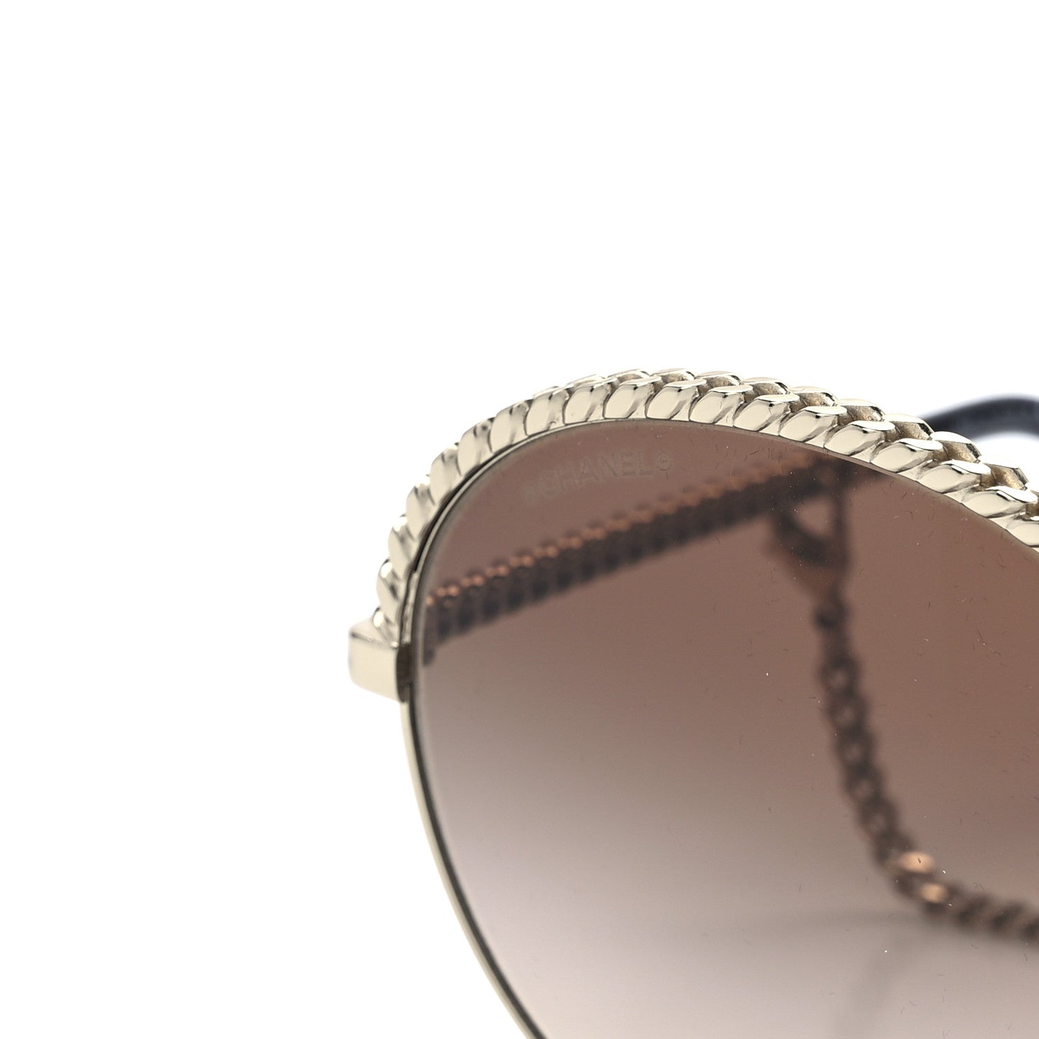 Chanel Chain Pantos Sunglasses 4242 Gold Brown 7 of 8