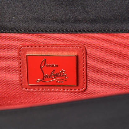Christian Louboutin Satin Strass Alice Clutch Black 6 of 6