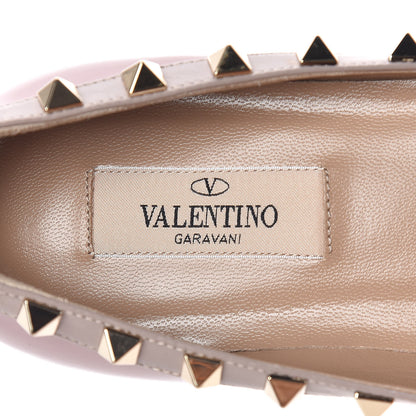 Valentino Garavani Patent Rockstud Ballerina Flats 36 Lipstick Poudre 7 of 9
