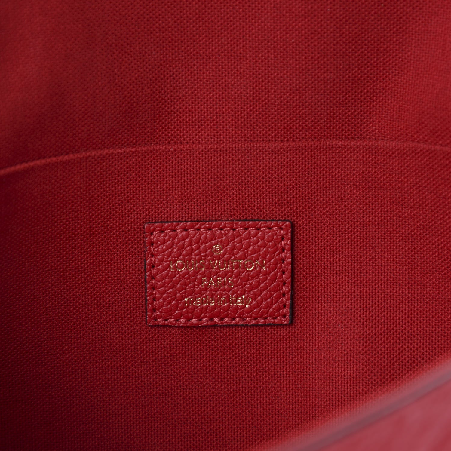 Louis Vuitton Empreinte Pochette Felicie Chain Wallet Scarlet 9 of 11
