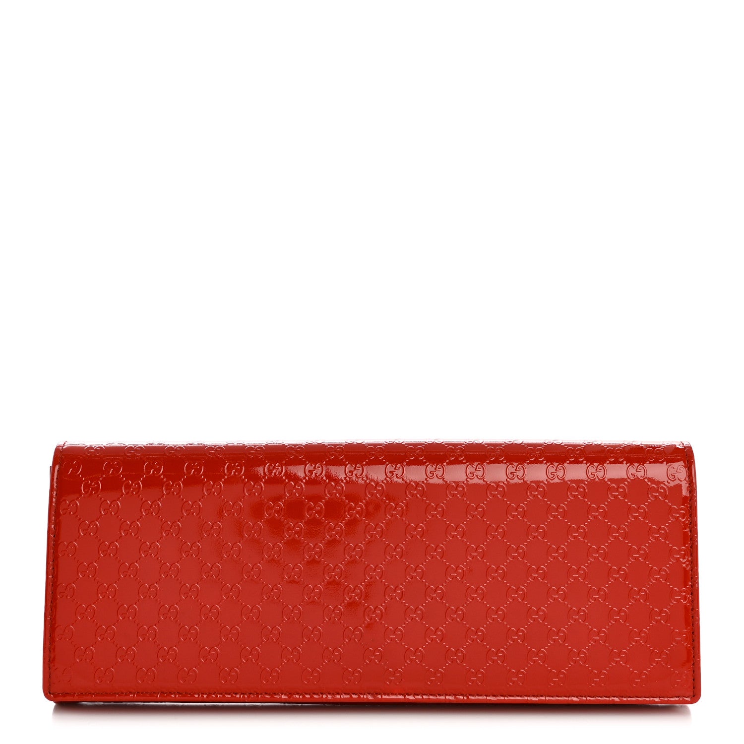 Gucci Patent Microguccissima Small Broadway Clutch Red 1 of 12
