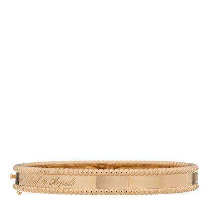 Van Cleef & Arpels 18K Rose Gold Perlee Signature Bangle Bracelet S 3 of 5