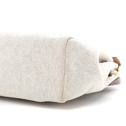 Hermes Toile Vache Calfskin Herbag 30 PM Natural Havane 14 of 19