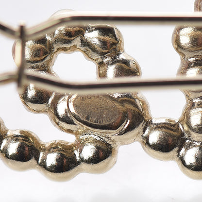 Chanel Metal Glass Swirling Pearls Hair Clip Gold 3 of 4