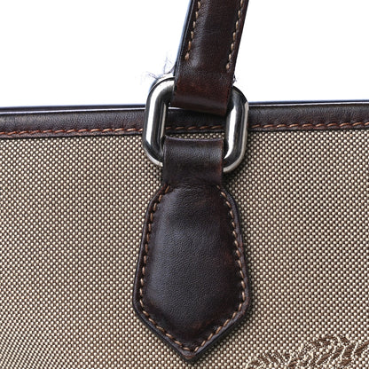 Prada Jacquard Logo Tote Corda Moro 21 of 27