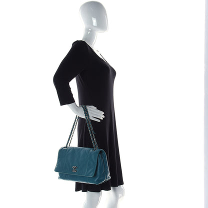 Chanel Lambskin Quilted Large Soft Touch Flap Green 3 of 20