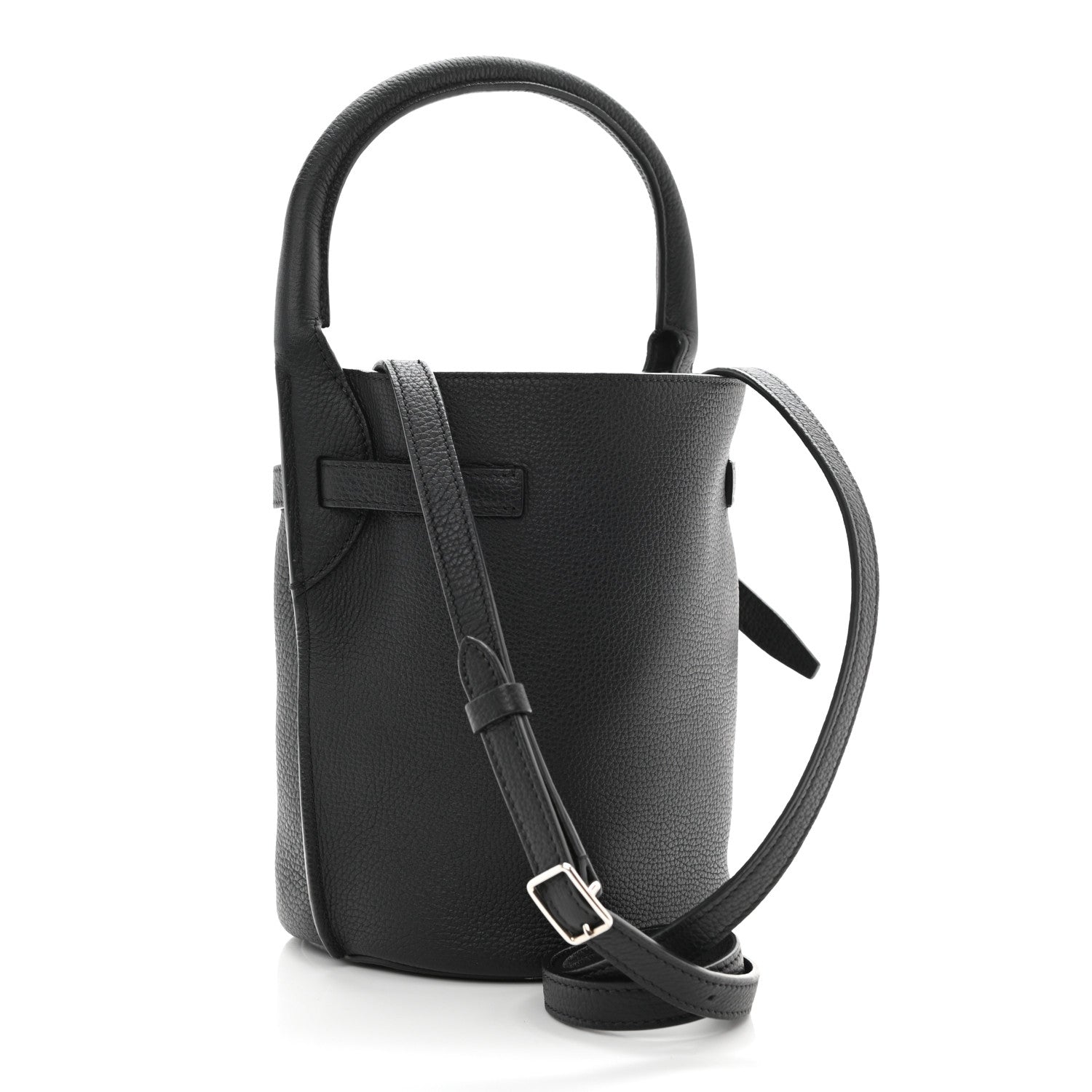 Celine Grained Calfskin Nano Big Bag Bucket Black 3 of 7