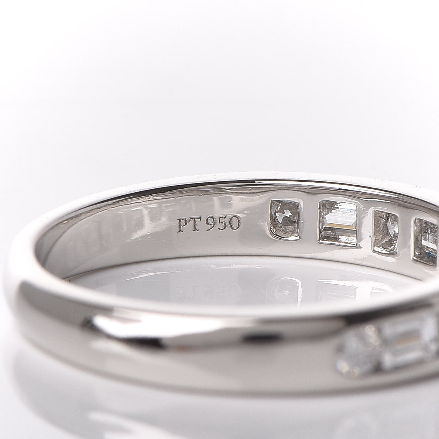 Platinum Diamond 3mm Channel-Set Band Ring 56 7.75
