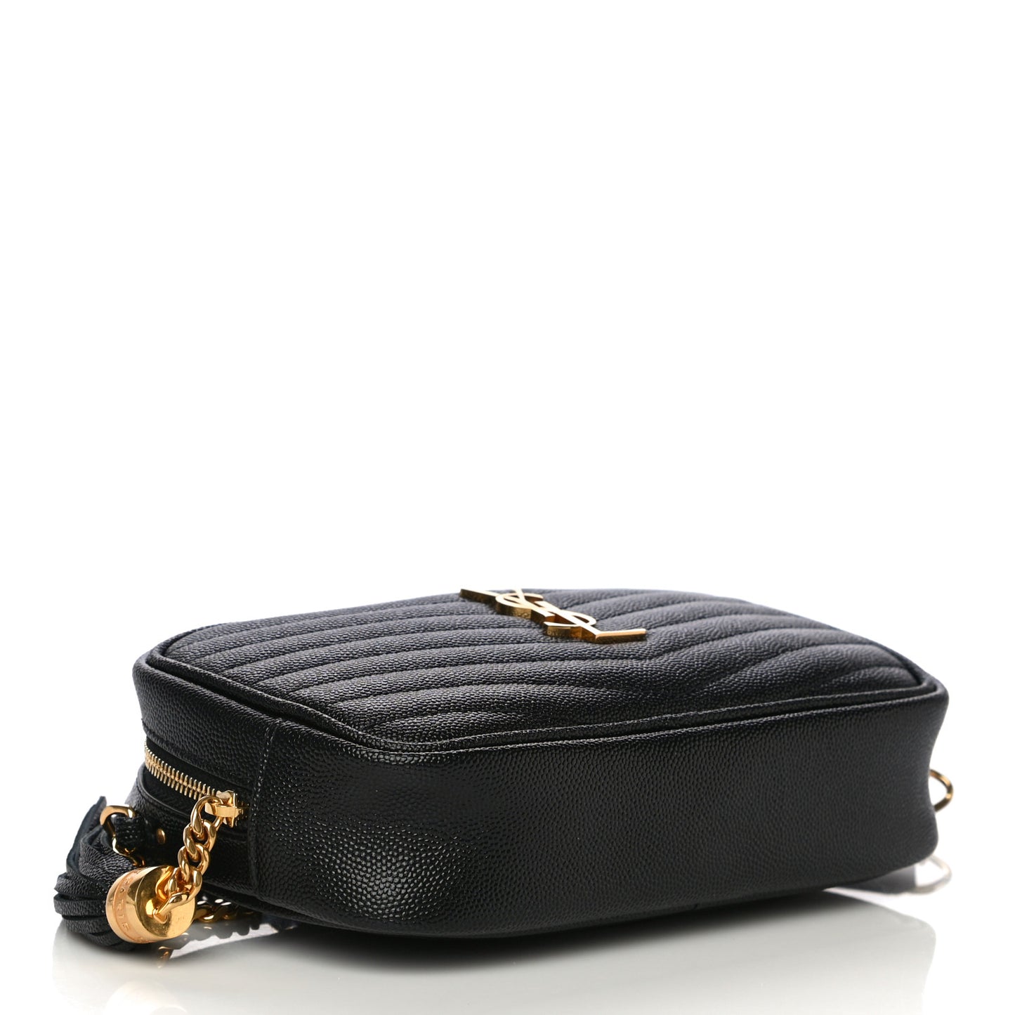 Grain De Poudre Matelasse Monogram Mini Lou Camera Bag Black