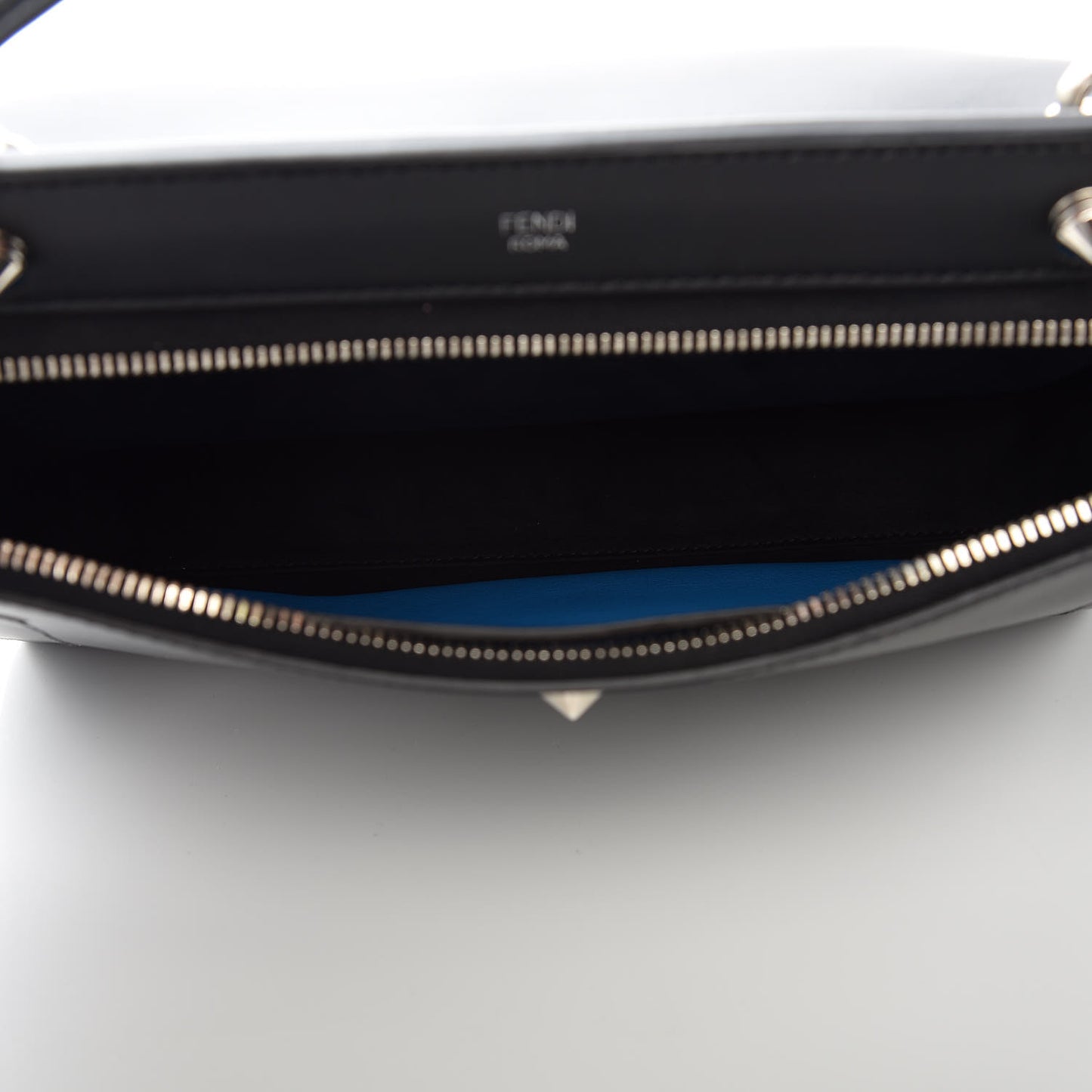 Vitello Baltico Dolce DotCom Satchel Black Blue Royal