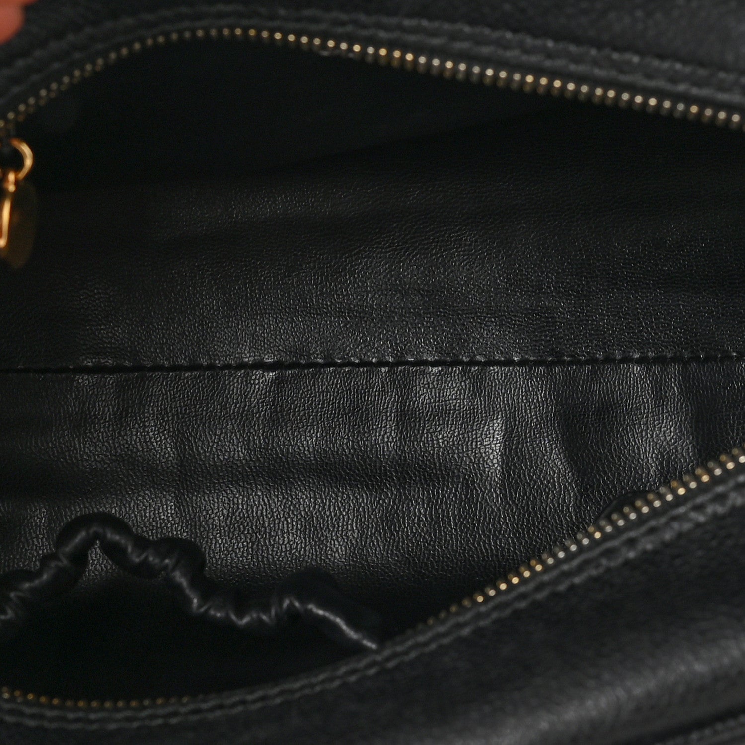 Chanel Caviar Timeless CC Cosmetic Pouch Bag Black 5 of 6