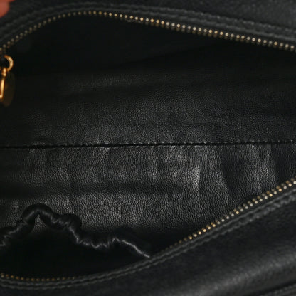 Chanel Caviar Timeless CC Cosmetic Pouch Bag Black 5 of 6