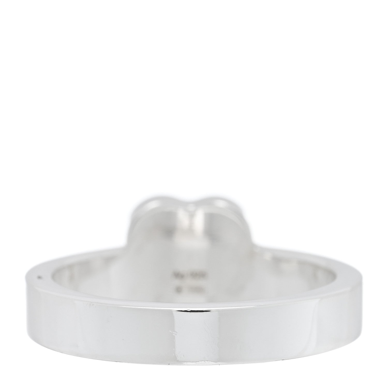 Gucci Sterling Silver Trademark Heart Ring 57 8 3 of 5