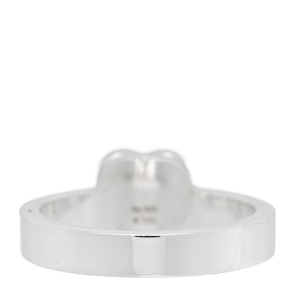 Gucci Sterling Silver Trademark Heart Ring 57 8 3 of 5