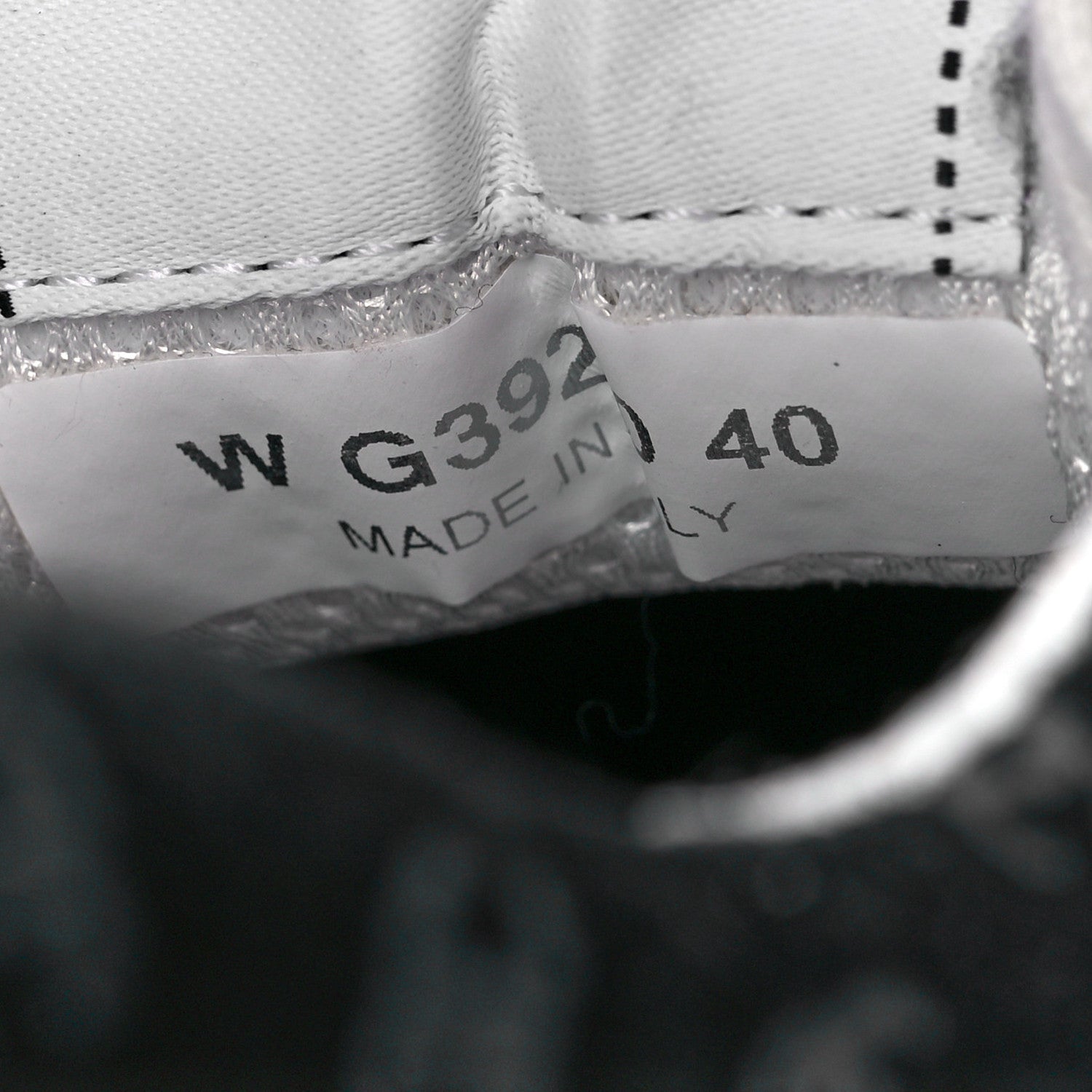 Chanel Nylon Suede Calfskin Printed CC Sneakers 40 White Black 8 of 9