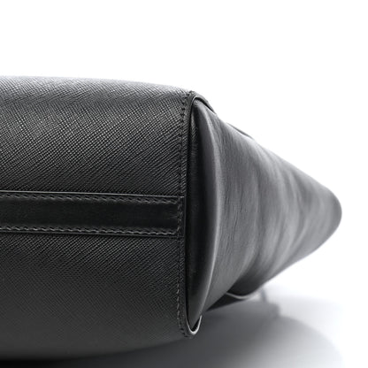 Prada Saffiano Soft Calfskin Zippered Tote Black 10 of 10