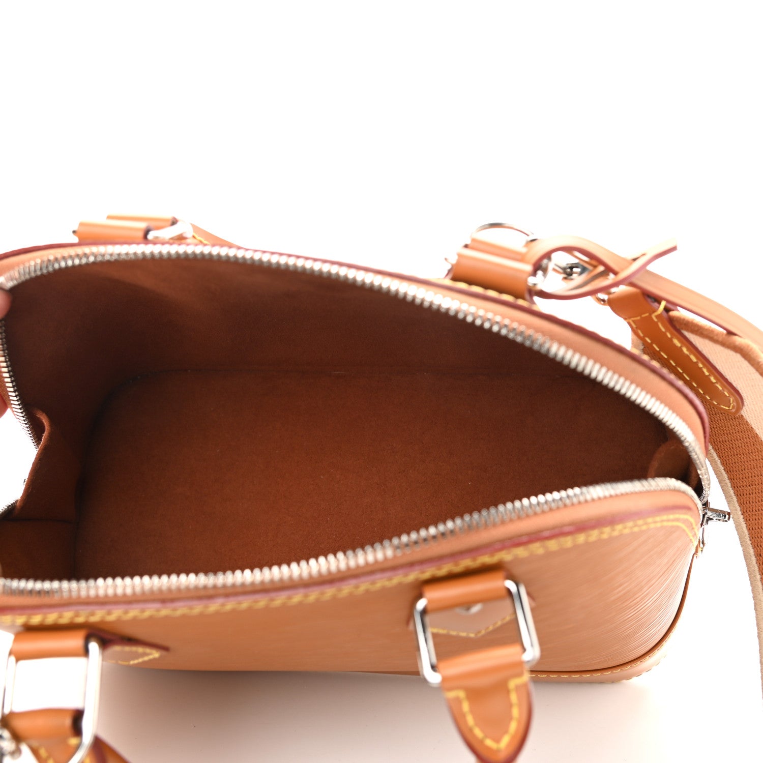 Louis Vuitton Epi Jacquard Alma BB Honey Gold 5 of 11