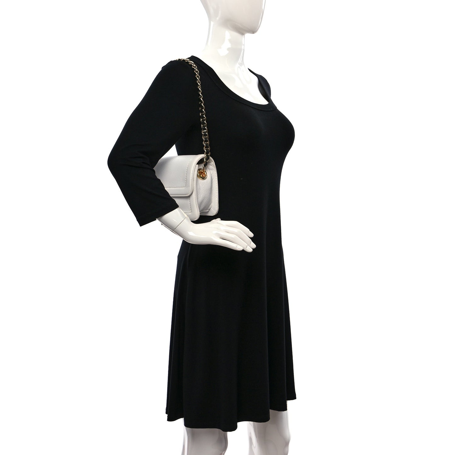 Calfskin The Mini Cushion Bag White