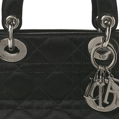 Christian Dior Satin Cannage Mini Lady Dior Black 8 of 12