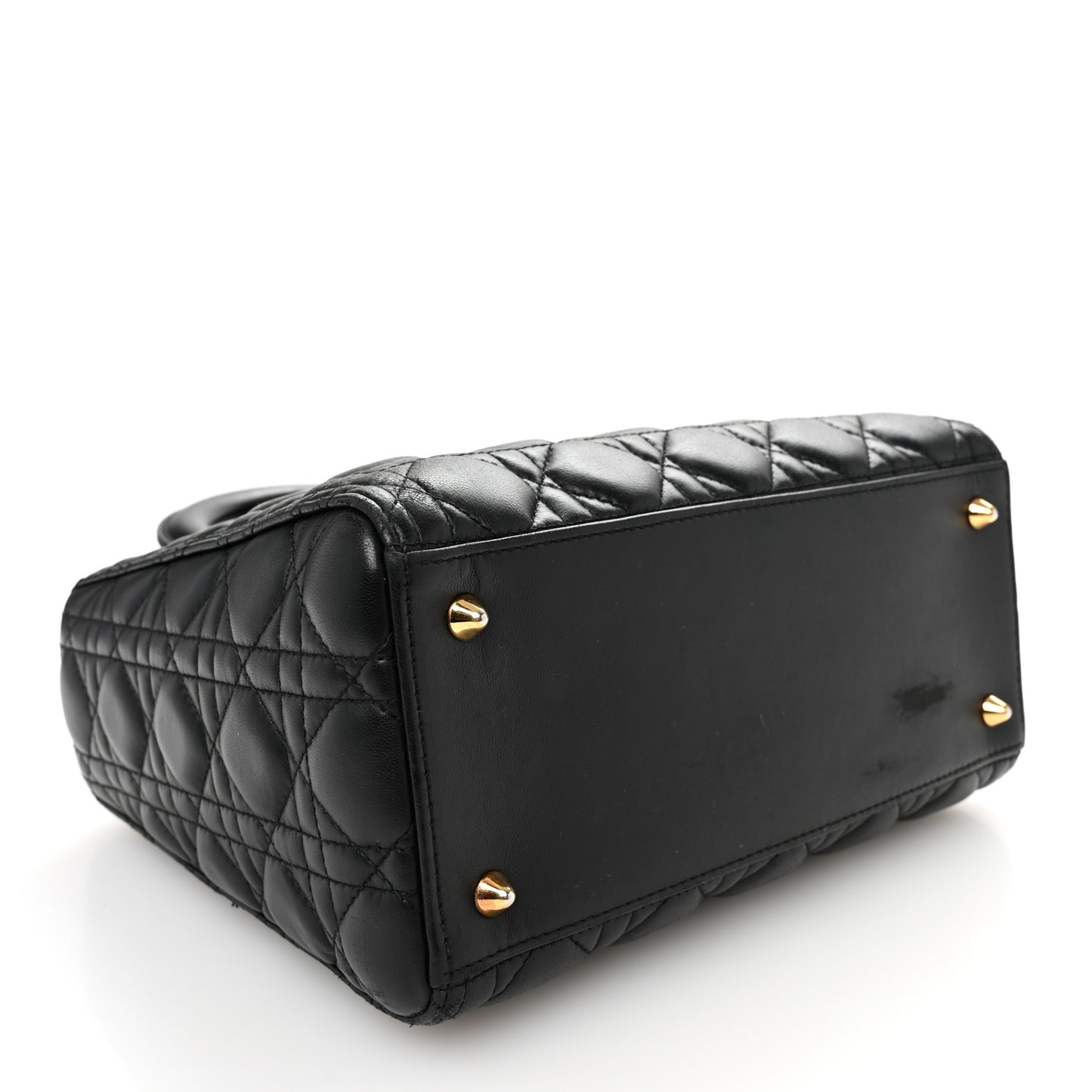 Lambskin Cannage Medium Lady Dior Black