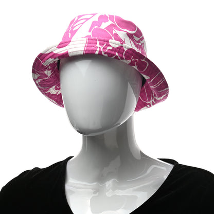 Chanel Cotton Canvas Bucket Hat M Pink White 2 of 6