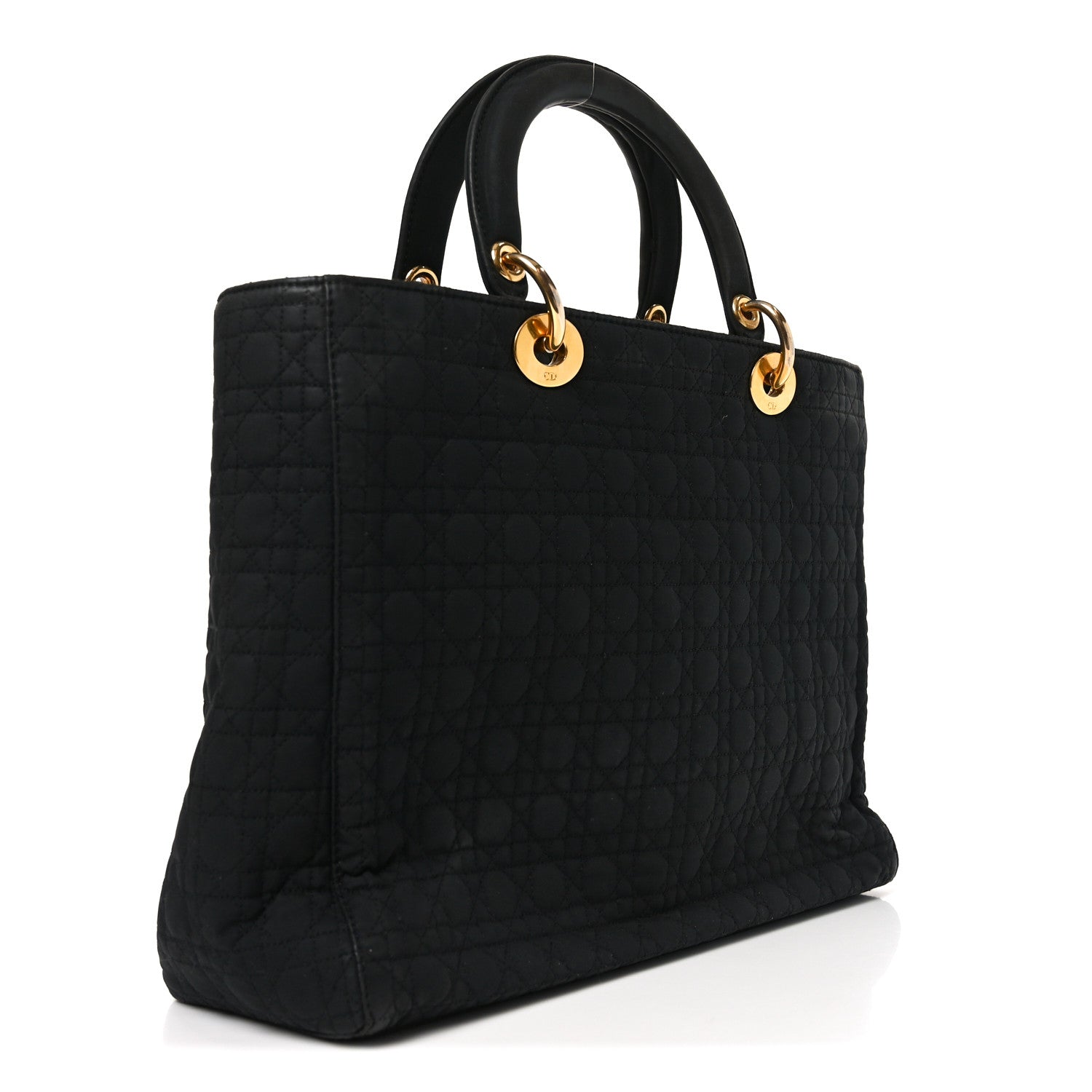 Christian Dior Nylon Cannage Large Lady Dior Black 3 of 11