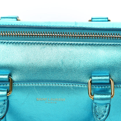 Saint Laurent Metallic Lambskin Classic Toy Duffle Blue 8 of 15
