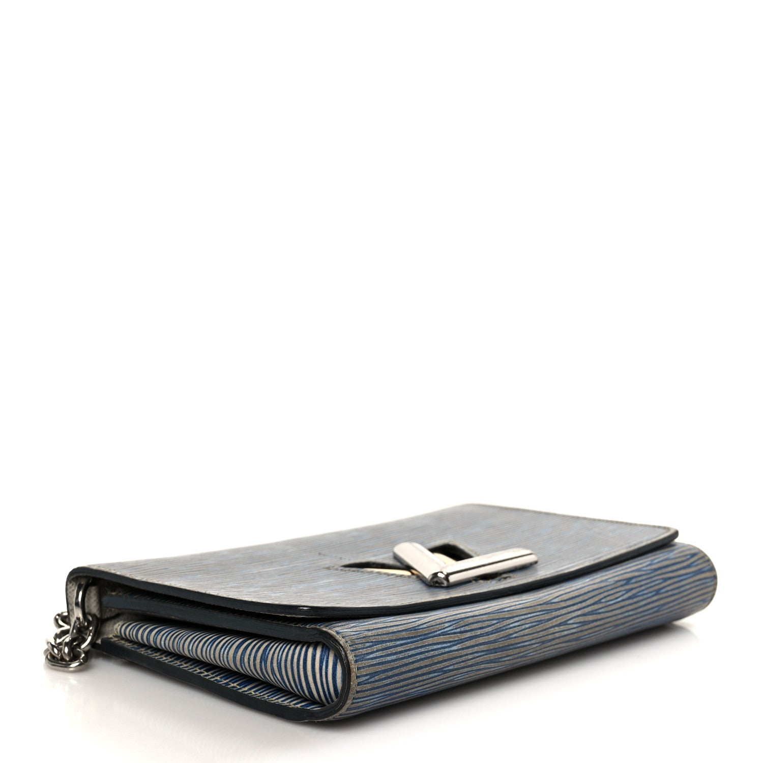 Louis Vuitton Epi Twist Chain Wallet Denim Light 4 of 10