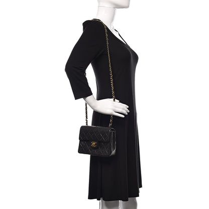 Chanel Lambskin Quilted Mini Square Flap Black 2 of 11