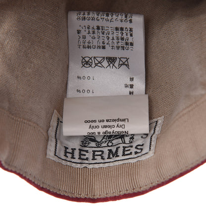 Hermes Cotton Cap 57 Red 6 of 12