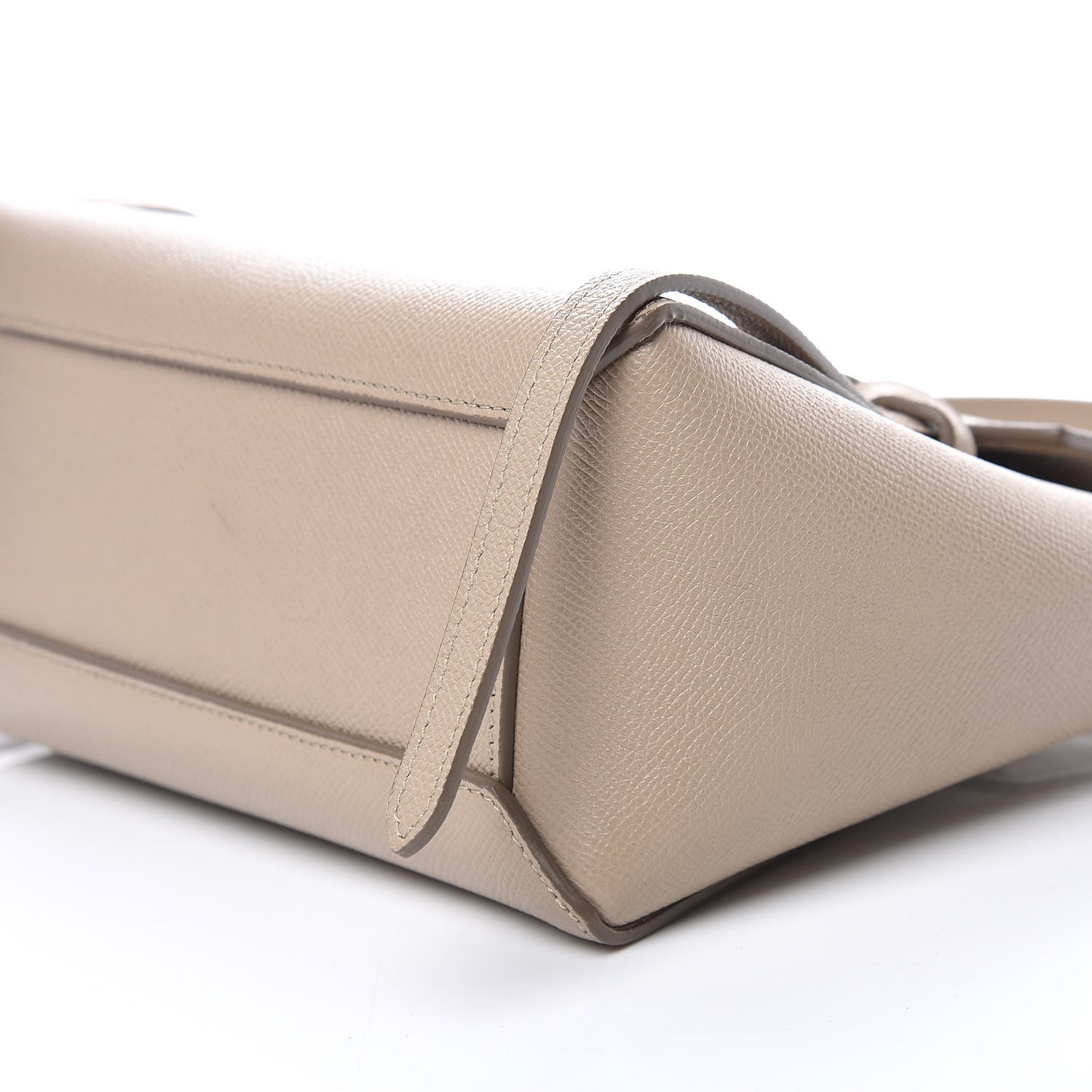 Grained Calfskin Nano Belt Bag Light Taupe
