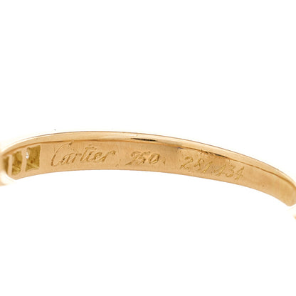Cartier 18K Yellow Gold Blue Sapphire Diamond Ring 56 7.75 4 of 6