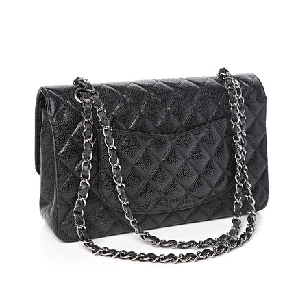 Chanel Caviar Quilted Medium Double Flap Black 3 of 15