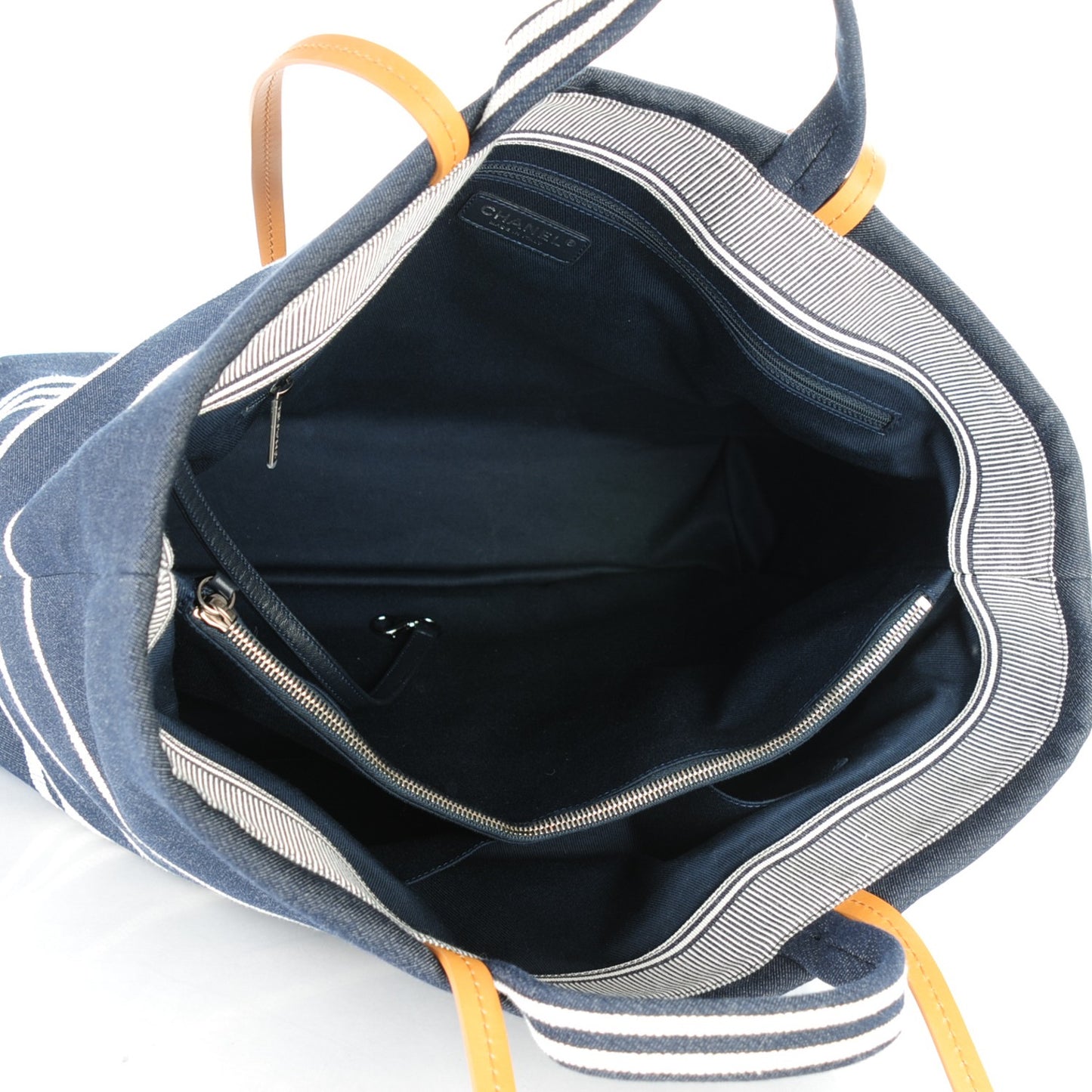 Denim Large Shopping Tote Black