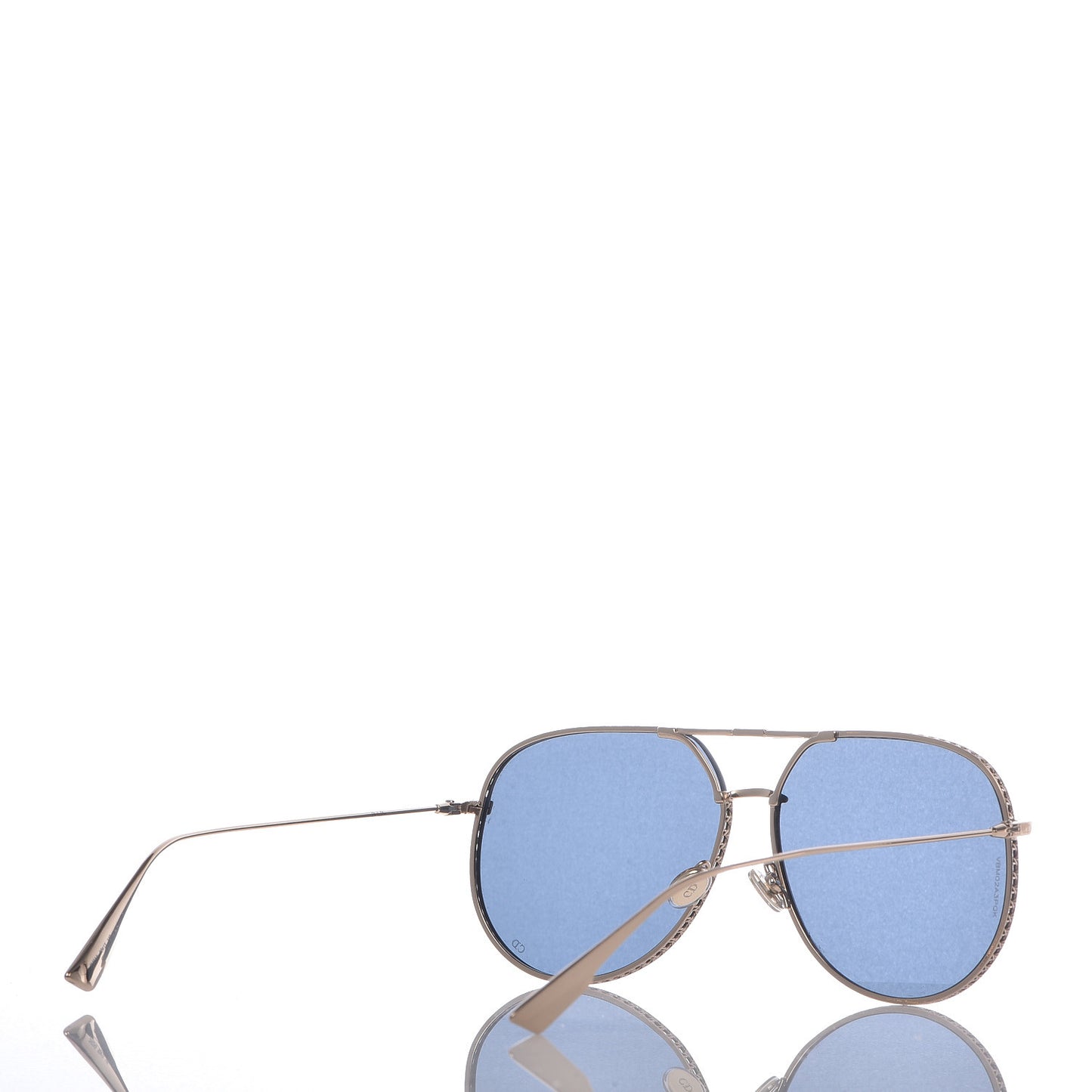 Diorby Aviator Sunglasses Gold