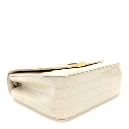 Saint Laurent Patent Matelasse Monogram Large Vicky Chain Bag Crema Soft 4 of 11