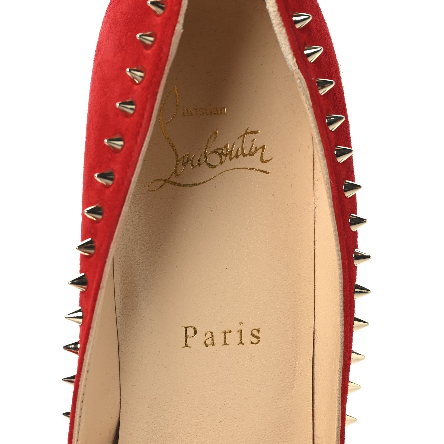 Christian Louboutin Veau Velours Anjalina 85 Pumps 38 Loubi 8 of 9