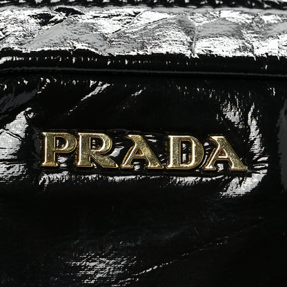 Prada Vernice Cosmetic Pouch Black 6 of 7