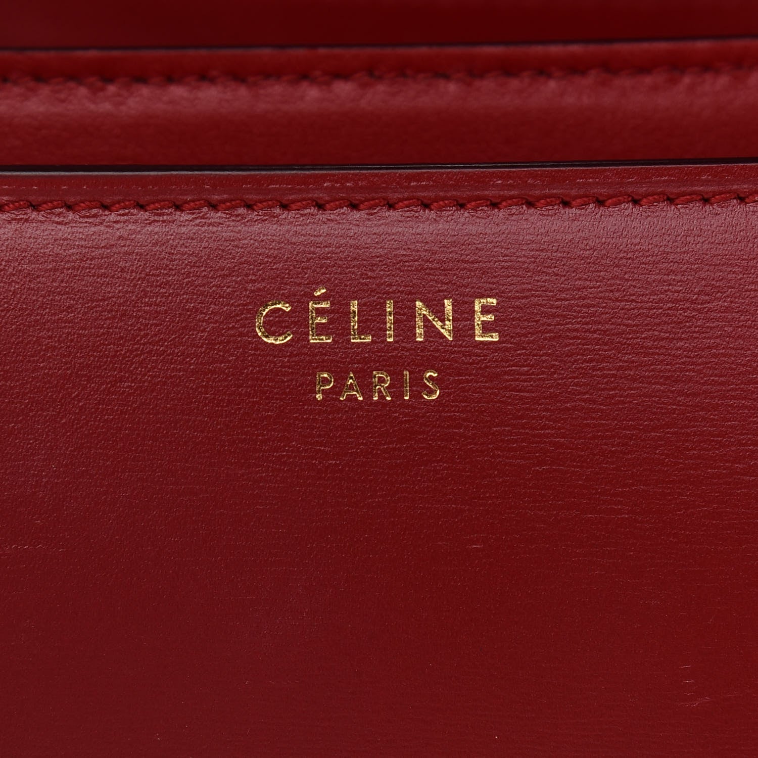 Celine Box Calfskin Medium Classic Box Flap Bag Red 6 of 12