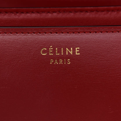 Celine Box Calfskin Medium Classic Box Flap Bag Red 6 of 12