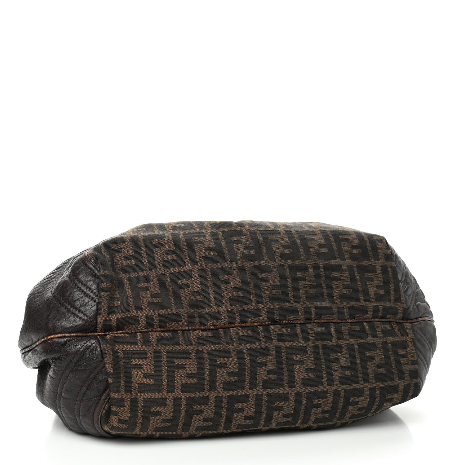 Fendi Zucca Nappa Nuvolata Vitello Tortuga Spy Tobacco Moro 3 of 9
