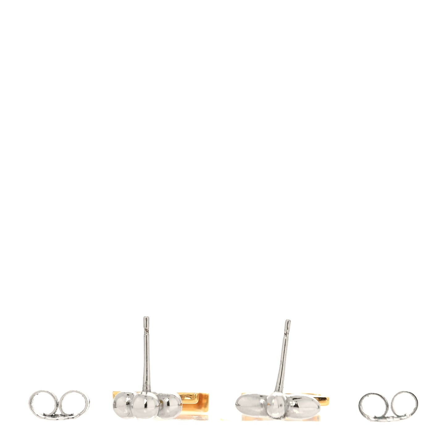 Metal Crystal LV Iconic Flower Earrings Gold Silver