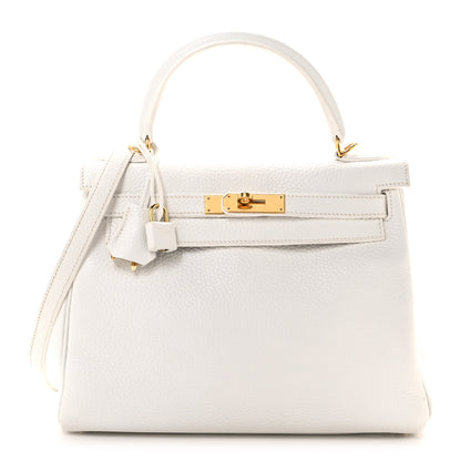 Hermes Taurillon Clemence Kelly Retourne 28 White 1 of 10