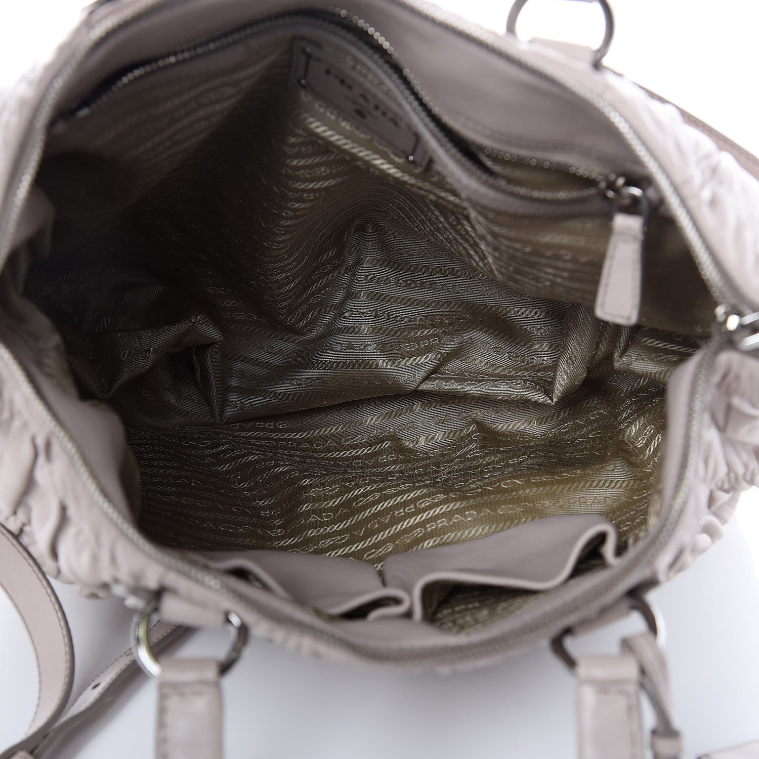 Prada Nappa Gaufre Tote Pomice 5 of 12