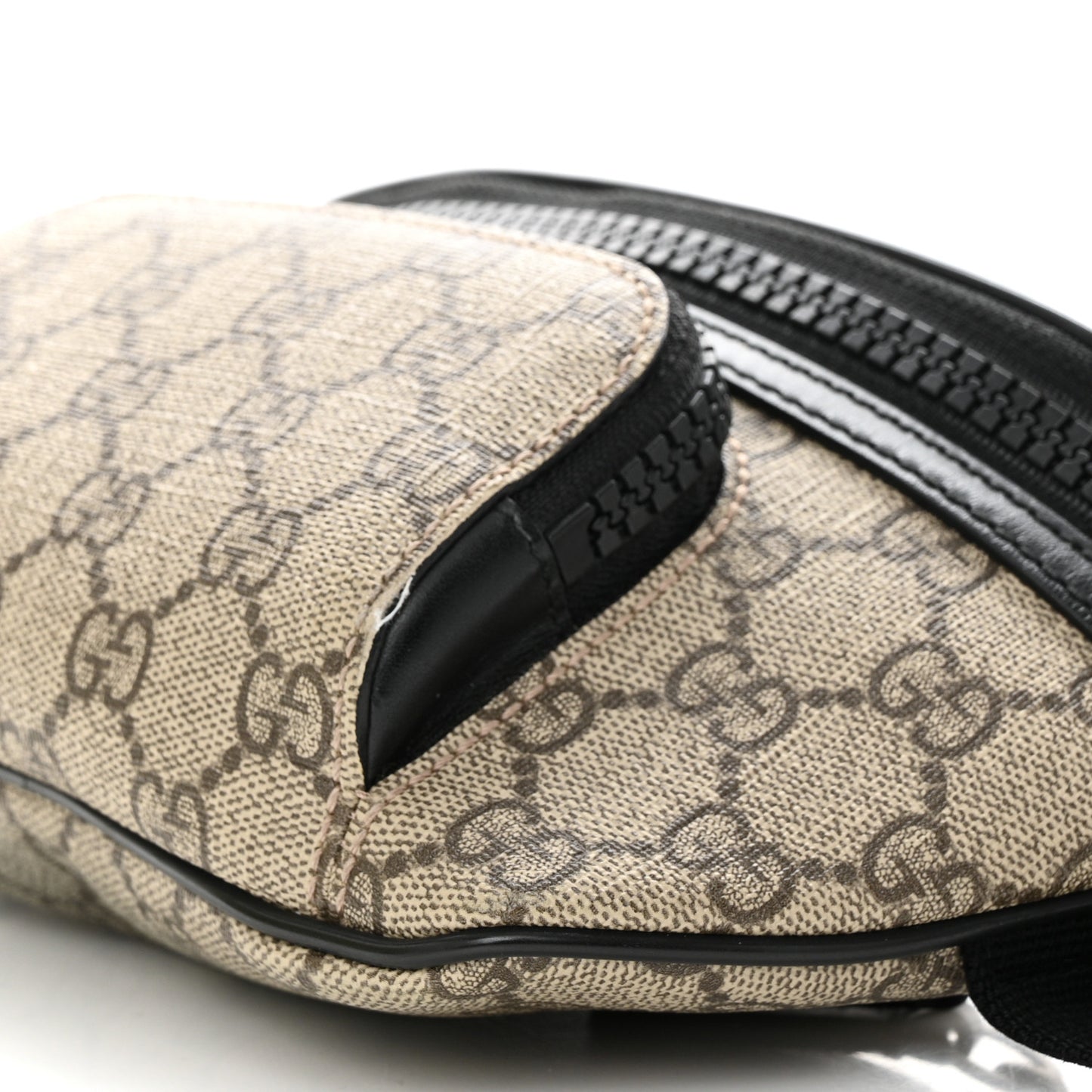 GG Supreme Monogram Belt Bag Black