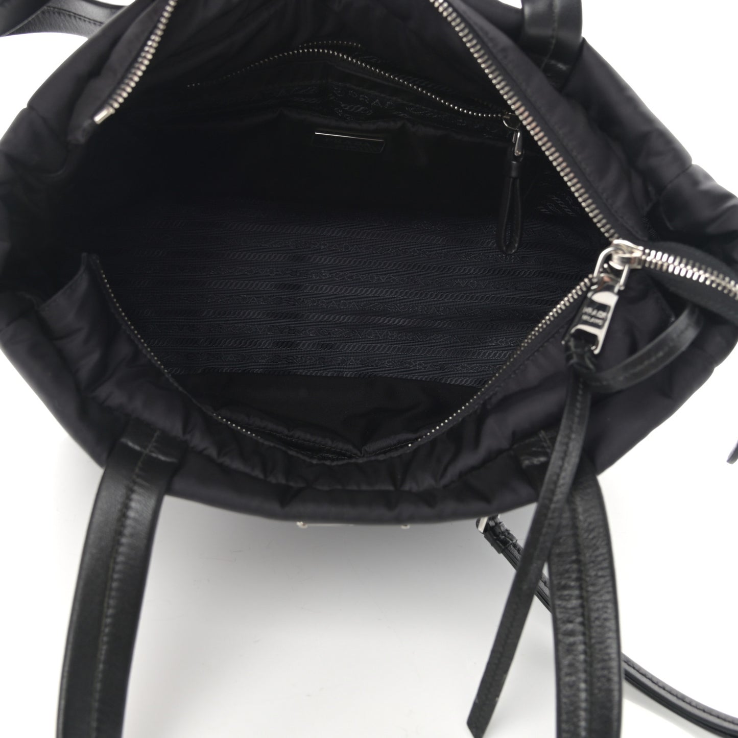 Tessuto Nylon Bomber Tote Black